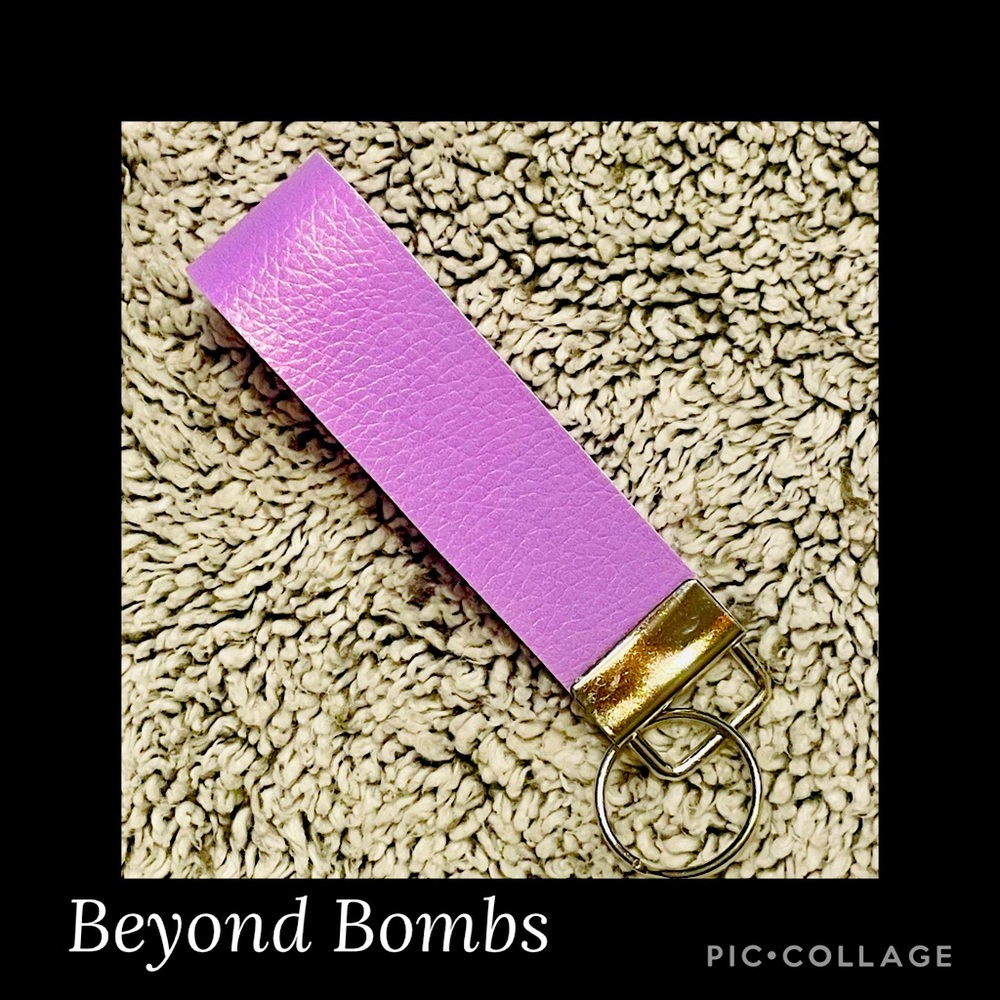 Pastel Purple Wristlet - Handmade